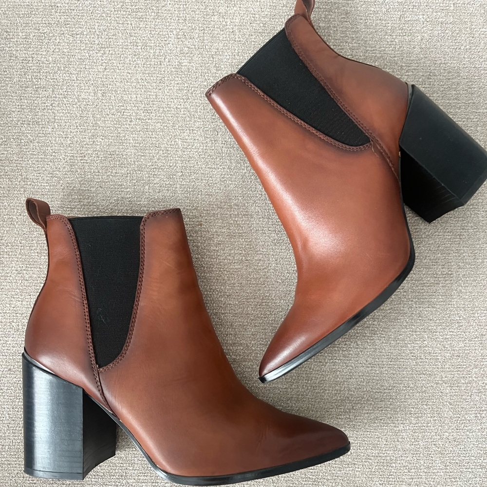 Steve Madden Chestnut Brown Ankle Booties